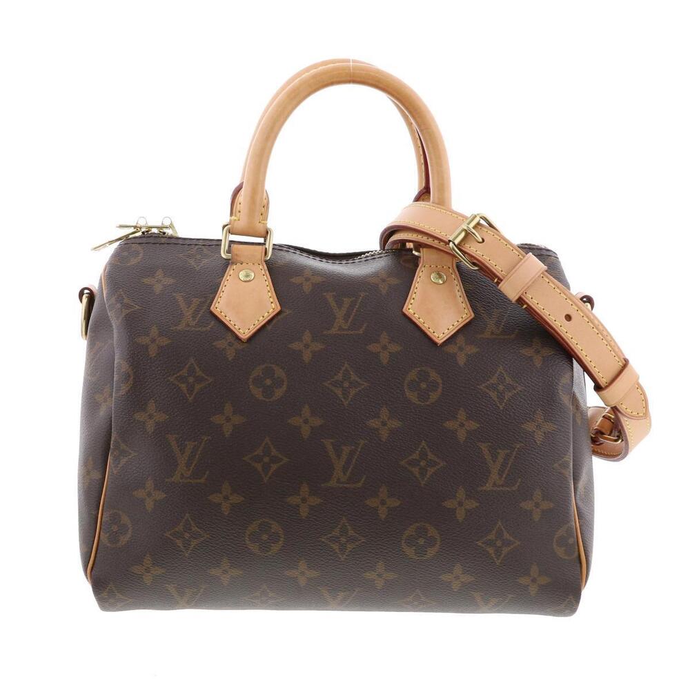 LOUIS VUITTON Speedy Bandolier Bag Monogram Brown